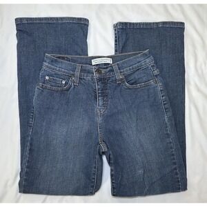 Levi's Perfectly Slimming Boot Cut 512 Button-Flap  Pocket Stretch Blue Jeans 6P